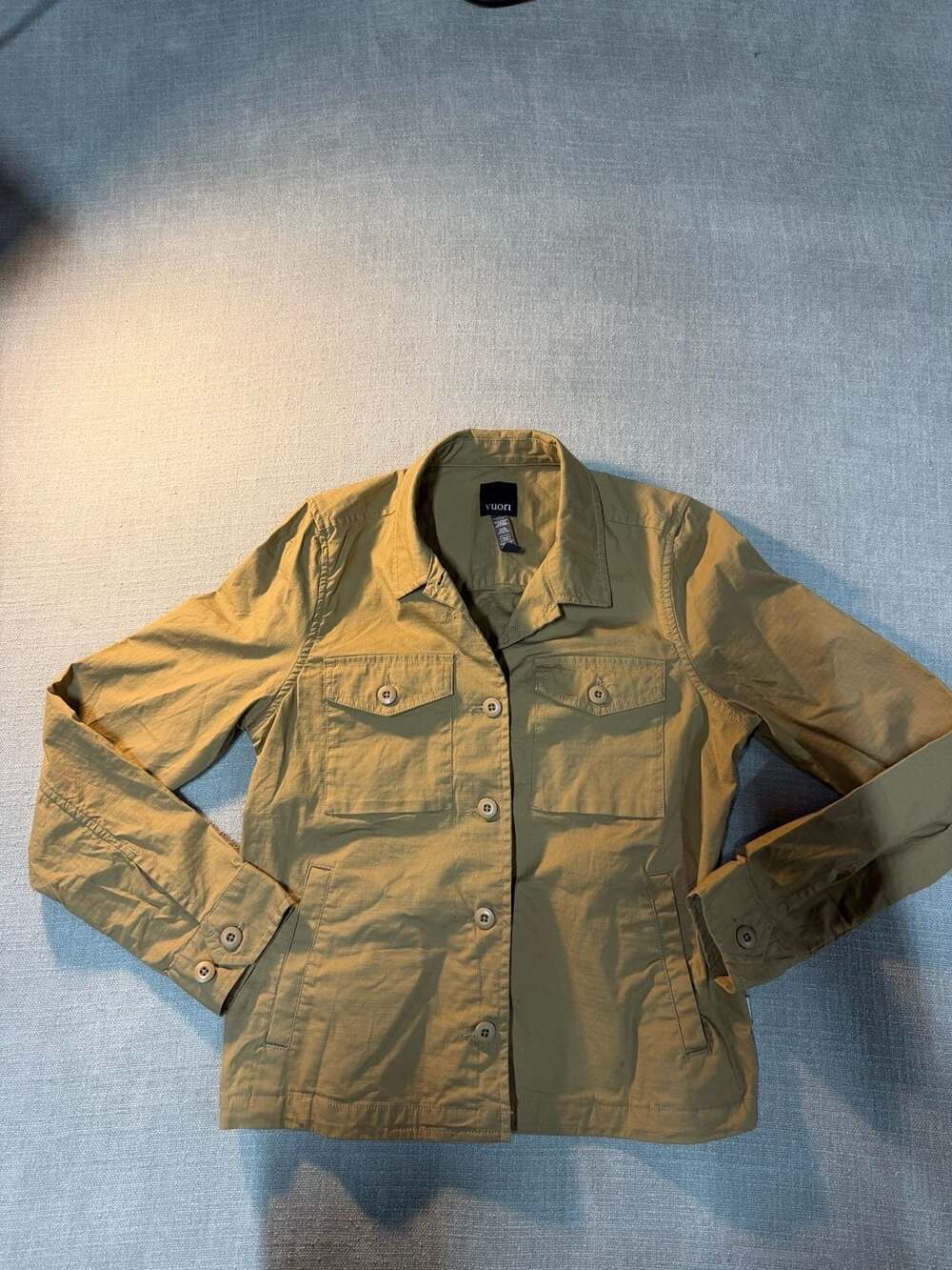 Vuori Ripstop Shirt Jacket in Wheat Tan